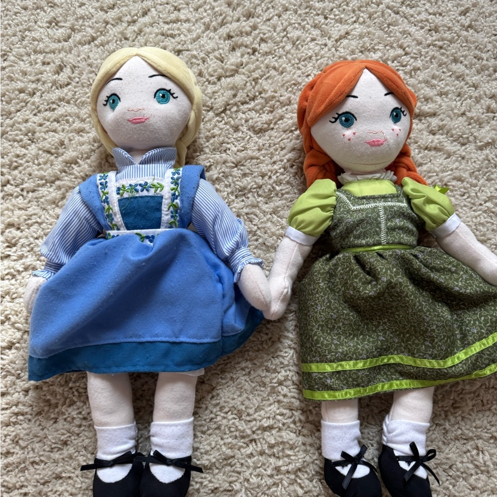 Frozen the Musical on Broadway Elsa and Anna Plush Dolls